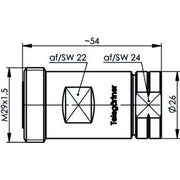 Telegärtner - Koax-Steckverbinder Kabelbuchse 100024482 G23 (1/2Z FLEX)