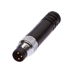 Ipf Electronic - Rundsteckverbinder, feldkonfektionierbar (Industriesteckverbinder) Kabelstecker, PIN 1/4 VK000042 gebrückt gerade