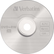 Verbatim - Speichermedium digital DVD+RW 4.7GB/120Min/4x 43489 (VE25) Cakebox (25 Disc)