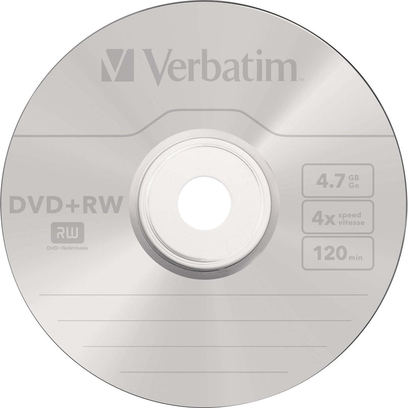 Verbatim - Speichermedium digital DVD+RW 4.7GB/120Min/4x 43489 (VE25) Cakebox (25 Disc)