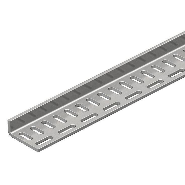 OBO Bettermann - Stiel/Profilschiene Winkelprofil WESP 50 20 BK 20x50x3000, St, BK − 3 Meter