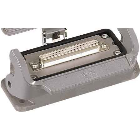 Harting - Adapterplatte für Industriesteckverbinder Kunststoffadapter 09300009966 − 2 Stück