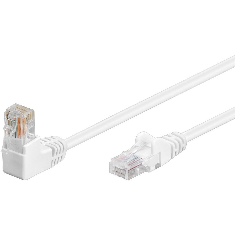 Goobay - Patchkabel Kupfer Patchkabel Cat5e F/UTP 94162 RJ45-Stecker,90Grad