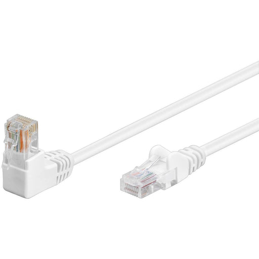 Goobay - Patchkabel Kupfer Patchkabel Cat5e F/UTP 94162 RJ45-Stecker,90Grad