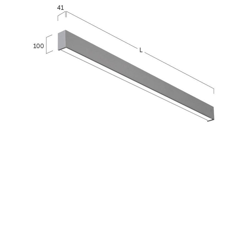Lightnet - Decken-/Wandleuchte LED-Wandleuchte LWXOEE-830M-L1478 3000K, silber