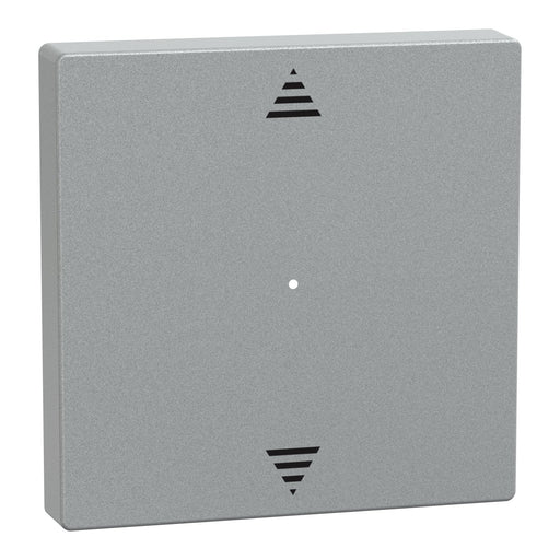 Merten - Abdeckung/Bedienelement für Installationsschalterprogramme Wippe alu MEG5215-0460 1f,Pfeile,Syst.M