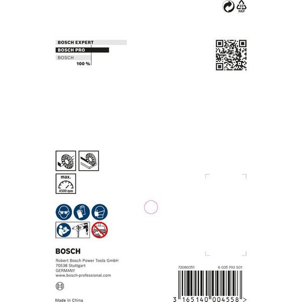 Bosch - Rotierende Drahtbürste PRO Metal clean 1609200274 Scheibenbürste