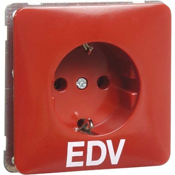 Peha - Schalter-/Steckdosenkombination Steckdose SCHUKO D 80.6511 ROT EDV rot