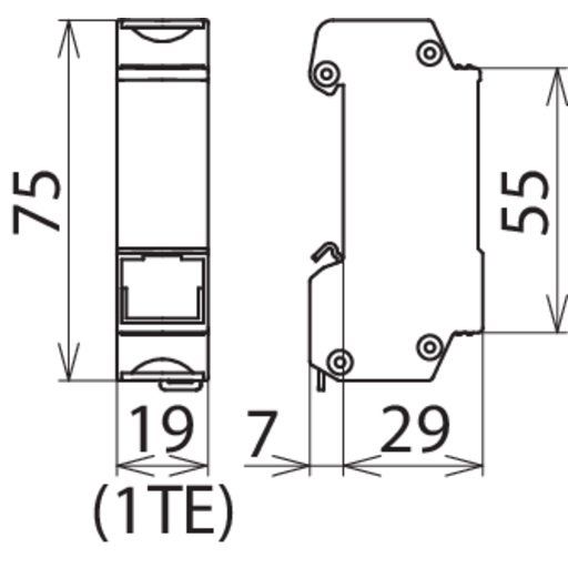 DEHN - Überspannungsableiter für Informations-/MSR-Technik ÜS-Ableiter DEHNpatch DPA M CLE RJ45B 48
