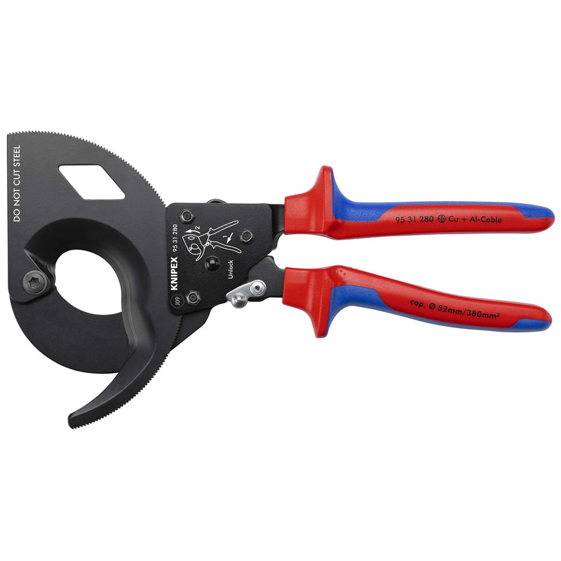 Knipex - Kabelschere Kabelschneider 95 31 280 Ratschenprinz. 280mm
