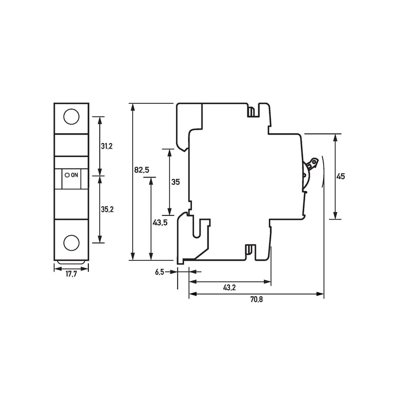 Doepke - Leitungsschutzschalter DLS 6H C25-1 6KA