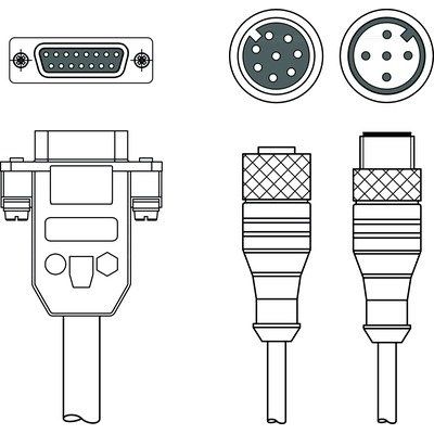 Leuze - Konfektioniertes Sensor-Aktor-Kabel Anschlussleitung KBM12A-8P-PC-IO-3000