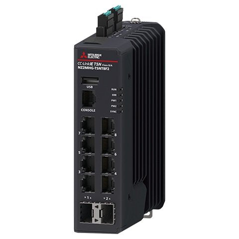 Mitsubishi Electric - SPS-Kommunikations-Modul Industrial Managed Switch NZ2MHG-TSNT8F2