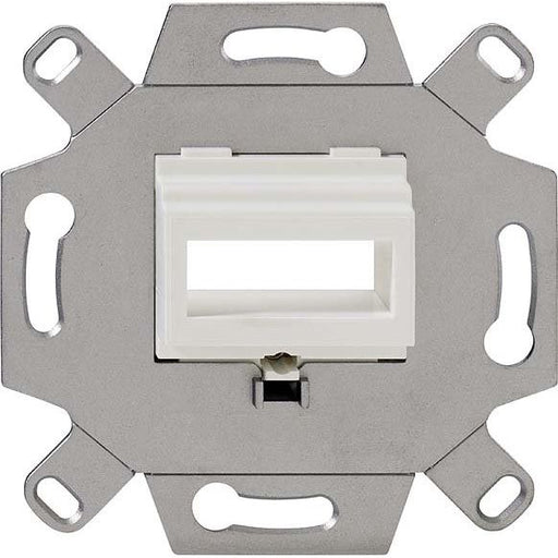 Rutenbeck - Einsatz/Abdeckung für Kommunikationstechnik Montageadapter SC-D/LC-Q-MA Up rw 2-fach, reinweiß − 10 Stück