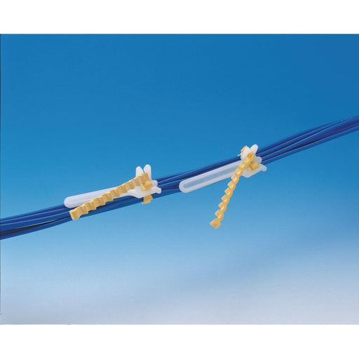 HellermannTyton - Befestigungsschelle für Kabel/Rohre Rubber Clip 156-04132(50) − 50 Stück