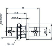 Telegärtner - Koax-Kupplung BNC Verbind.Stück (F-F) 100023592 UG-492A/U, 50 Ohm − 5 Stück