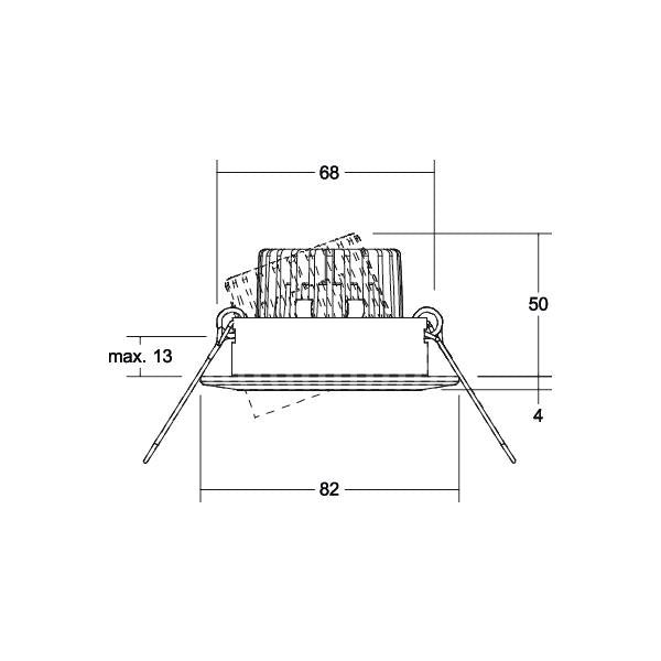 Brumberg Leuchten - Downlight/Strahler/Flutlicht LED-Einbaustrahler 230V 39303033