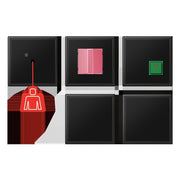 Jung - Behindertenelement für Installationsschalterprogramme Notrufset mit USV NRS LS 0834-2 SWM graphitschwarz matt − 1 Stück