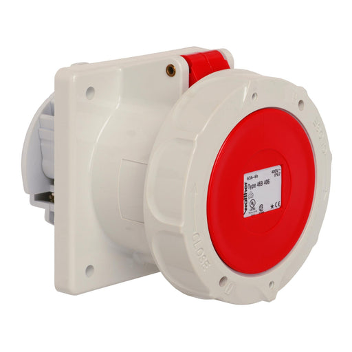 Walther Werke - CEE-Anbausteckdose (IEC 60309) Anbaudose gerade 63A 469406 4P 400V 6h IP67