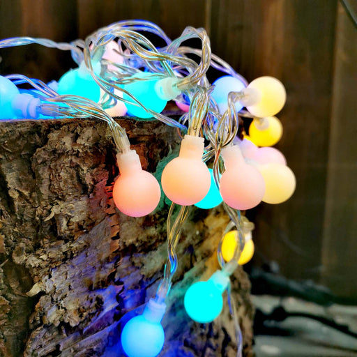 Hellum - Festbeleuchtung LED-Lichterkette 523461 100-tlg.m.Kugelnbunt − 6 Stück