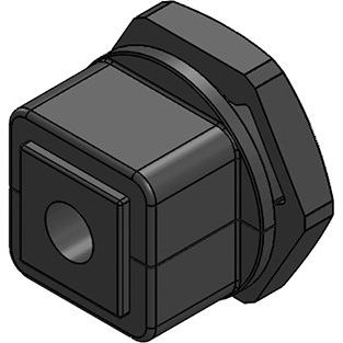 Icotek - Kabelverschraubung KVT 32 sw-KGM-SUB-D9 teilbar − 10 Stück