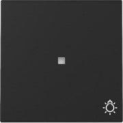 Gira - Abdeckung/Bedienelement für Installationsschalterprogramme Wippe Kontrollf. + Symb. 3674005 Schwarz m