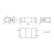 Maico - Lüftungsgerät mit Wärmerückgewinnung gewerblich Kompaktgerät MV4523HLPH RLT2300MV4523HLPH5 2300cbm/h/li/horiz