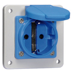 Bals Elektrotech - Schutzkontakt-Anbausteckdose Schutzkont.-Anbausteckdose 71108 16A IP44 blau