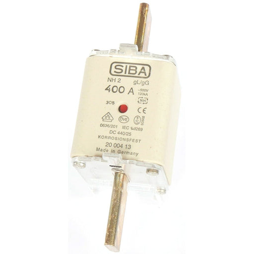 Siba - Messersicherung NH-Sicherungseinsatz 2000413.50 50A NH2/0 gG 500V − 3 Stück