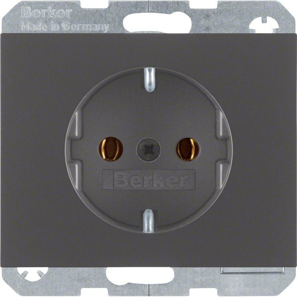 Berker - Steckdose SCHUKO-Steckdose 41157006 anthrazit matt, lack