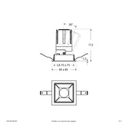 EVN Lichttechnik - Downlight/Strahler/Flutlicht LED-Einbauleuchte modular F04R14SM1340L55P Konfigurationstype