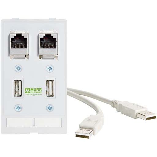 Murrelektronik - Einsatz/Abdeckung für Kommunikationstechnik Frontplattenschnittstelle 4000-68000-0990000 Modlink MSDD