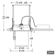 LTS Licht&Leuchten - Downlight/Strahler/Flutlicht LED-Einbaustrahler JETTR106.940FLDALIws 940, DALI, ws