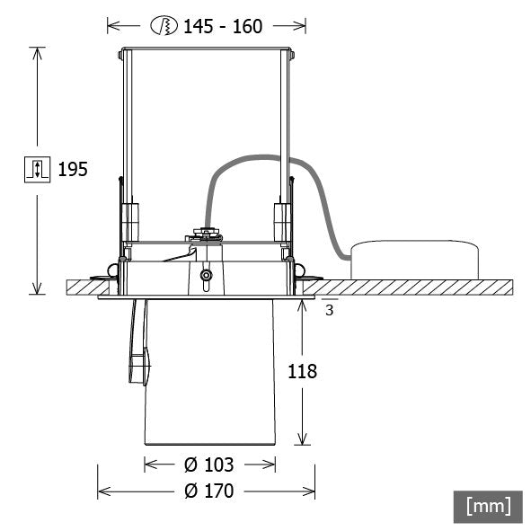 LTS Licht&Leuchten - Downlight/Strahler/Flutlicht LED-Einbaustrahler JETTR106.940FLDALIws 940, DALI, ws