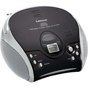 LENCO - Radio-Recorder UKW-Radio m.CD SCD-24 black/silver stereo,schwarz/silbe