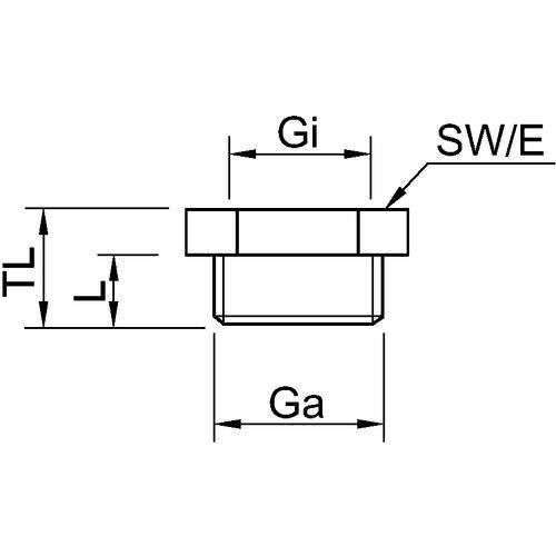 Stahl - Erweiterungs-/Reduzierring EEx-e Reduzierung 109385 M20/M16 sw