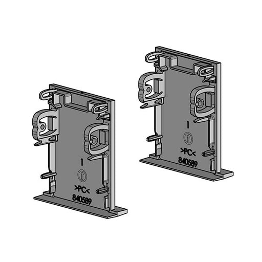 LTS Licht&Leuchten - Mechanisches Zubehör/Ersatzteile für Leuchten Enddeckel (VE2) LK-Z 045.2 silber silber