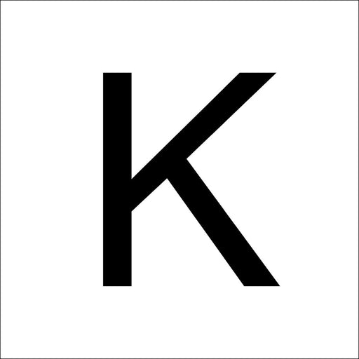 RZB - Beschriftung Buchstaben/Zahlen Buchstabe "K" 99220.003.K 40mm