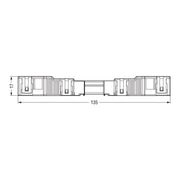 WAGO - Steckverbinder für steckbare Gebäudeinstallation Stecker 770-135 2x0,5-4mmq weiß − 25 Stück