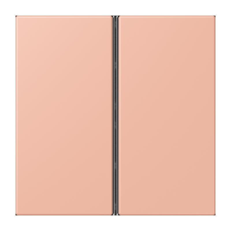Jung - Abdeckung/Bedienelement für Installationsschalterprogramme Tastensatz 2fach LC 402 TSA 231 rose clair
