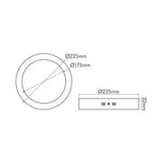 Nobile - Decken-/Wandleuchte LED-Aufbau-Panel 1561281311 840, dim