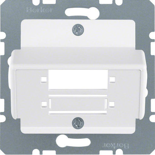Berker - Einsatz/Abdeckung für Kommunikationstechnik Zentralplatte 14801909 Kupplungen Duplex SC