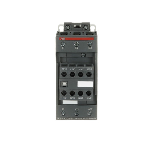 ABB Stotz S&J - Leistungsschütz zum Schalten von Wechselstrom Schütz AF40-30-22-11 50/60Hz / 20-60V DC