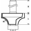 Bosch - Fräser Abrundfräser Expert for 2608629374 Wood 8 mm D 25,4 mm