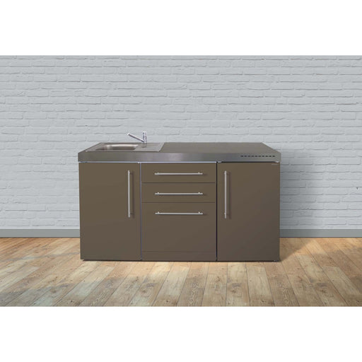 Stengel - Mini-Küche Miniküche Premiumline MPGSMM160KSGSGKFreBl Mokka metallic