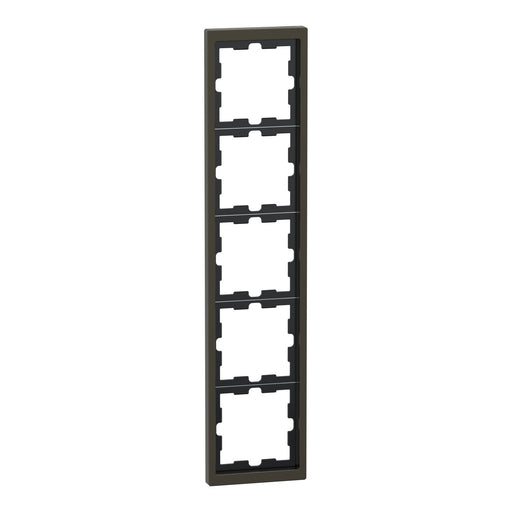 Merten - Abdeckrahmen Rahmen 5f.moccamet MEG4050-6552 D-Life Metall