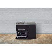 Stengel - Mini-Küche Miniküche Premiumline MPGSSM110KSGSIKFliBr Schwarz matt