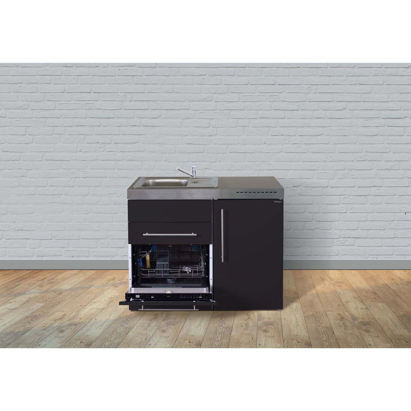 Stengel - Mini-Küche Miniküche Premiumline MPGSSM110KSGSIKFliBr Schwarz matt