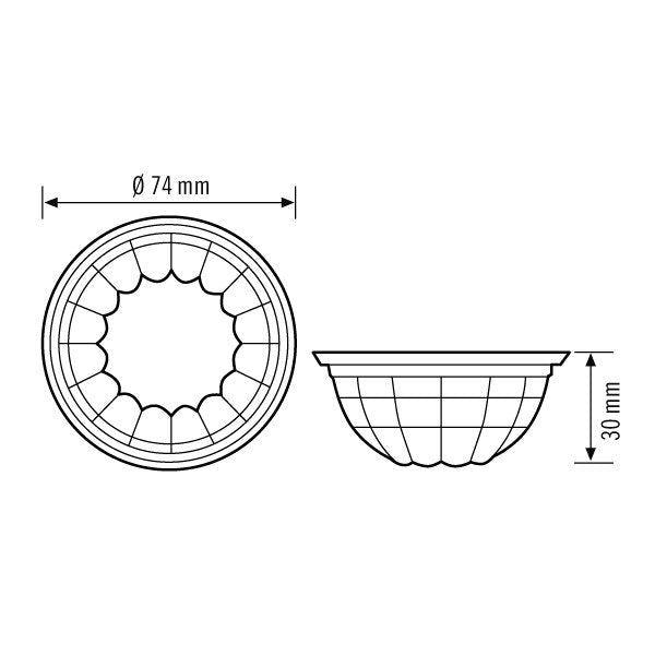 ESYLUX - Zubehör/Ersatzteile für Bewegungsmelder Linsenmaske DEFENSOR #EM10025488