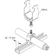 HKL - Bügelschelle 1491A38 34-38mm − 100 Stück